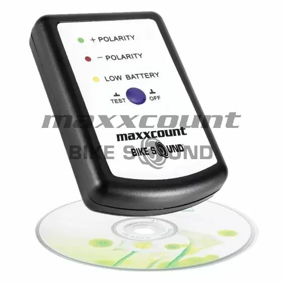 maxxcount BikeSound Messgerät zum testen der richtigen Lautsprecher-Polarität